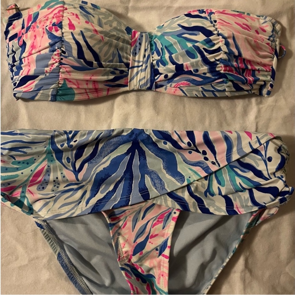Lilly Pulitzer size 2 bottoms and size 4 top kaleidoscope swimwear